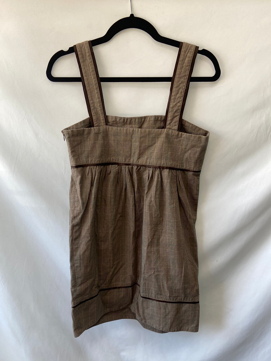 PEPE JEANS. Brown-toned pinafore dress Tm