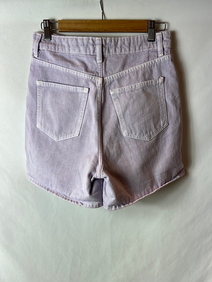 ZARA. Shorts denim lila T.38