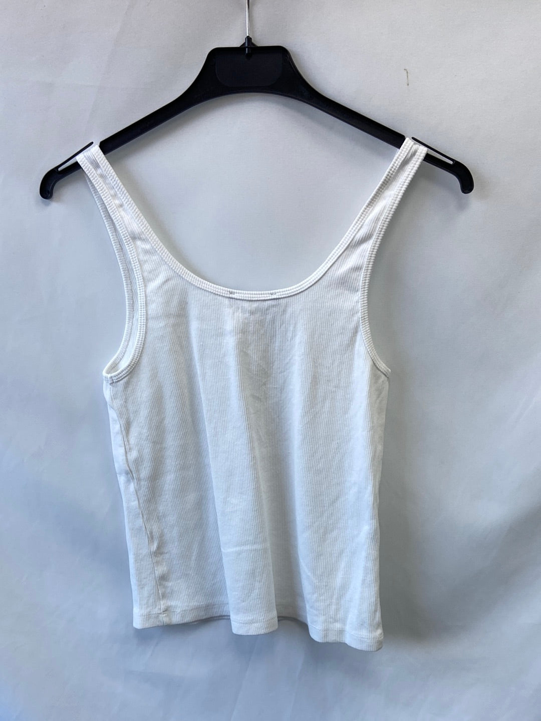 ZARA.Top punto blanco T.M