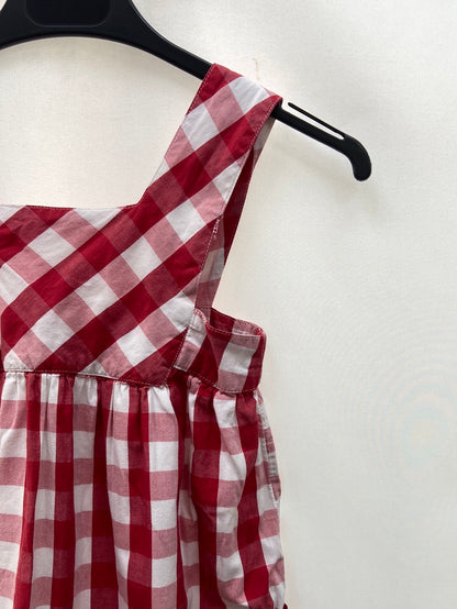 GOCCO.Vestido cuadros T.7-8 años