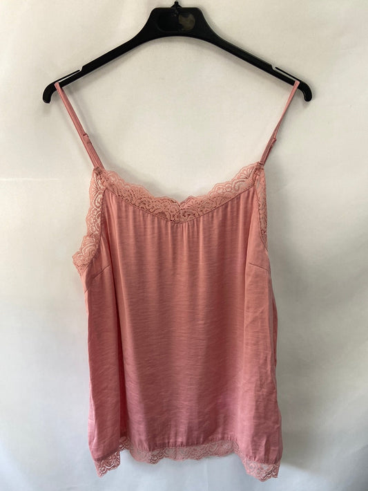 VILA CLOTHES. Top lencero rosa T.L