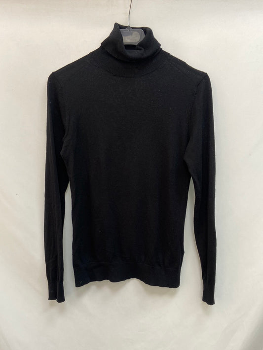 MASSIMO DUTTI. Black turtleneck sweater S.XS