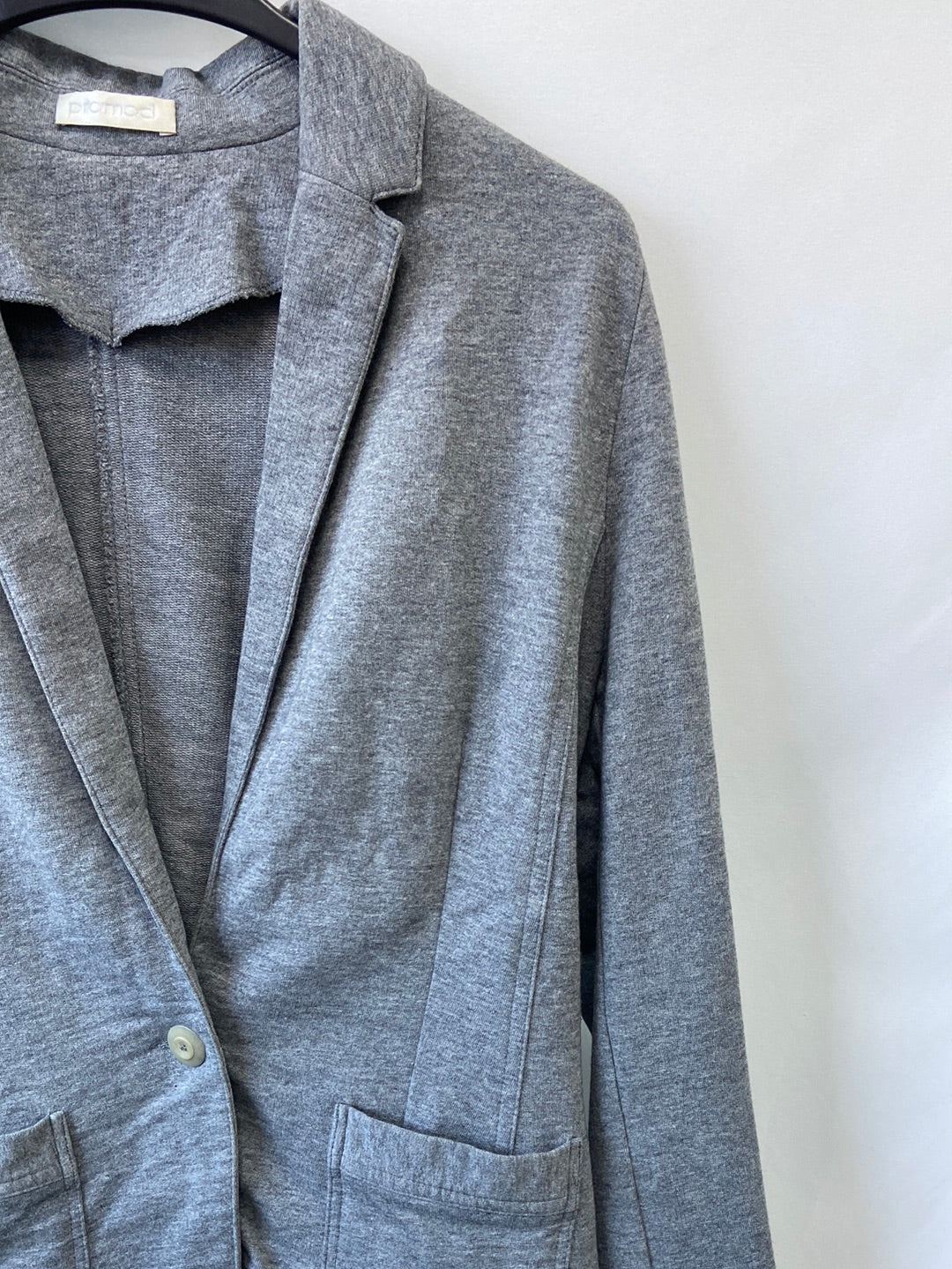 PROMOD.Gray cotton blazer S.38