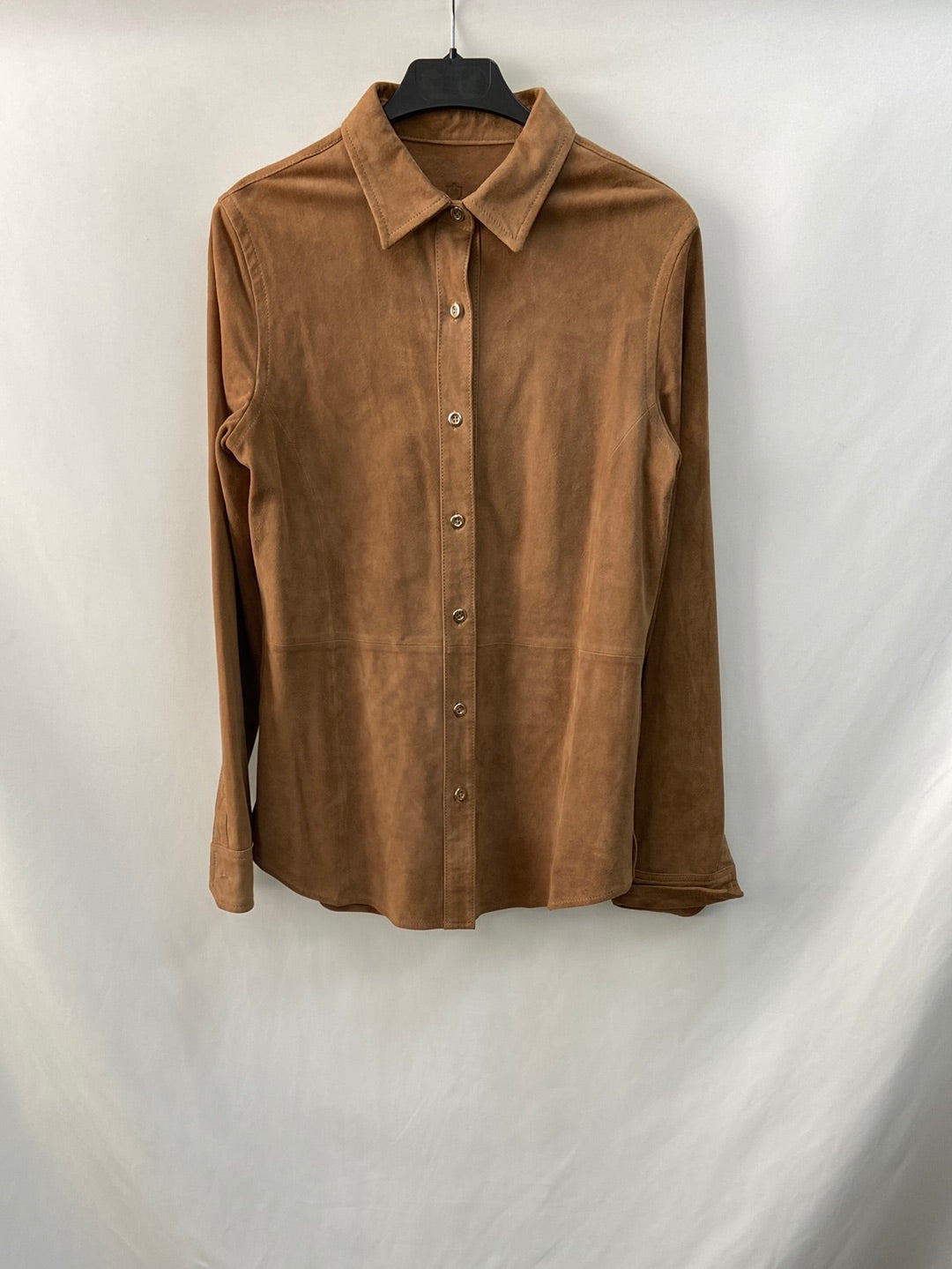 MASSIMO DUTTI. TS leather overshirt