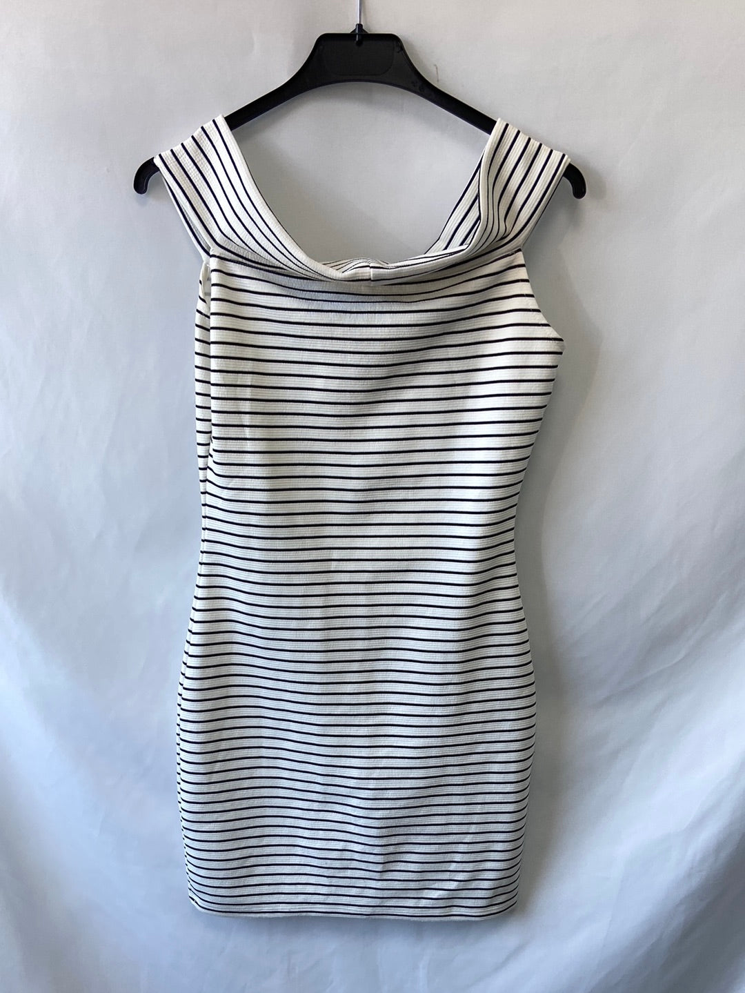 MANGO. Vestido rayas ajustado T.s