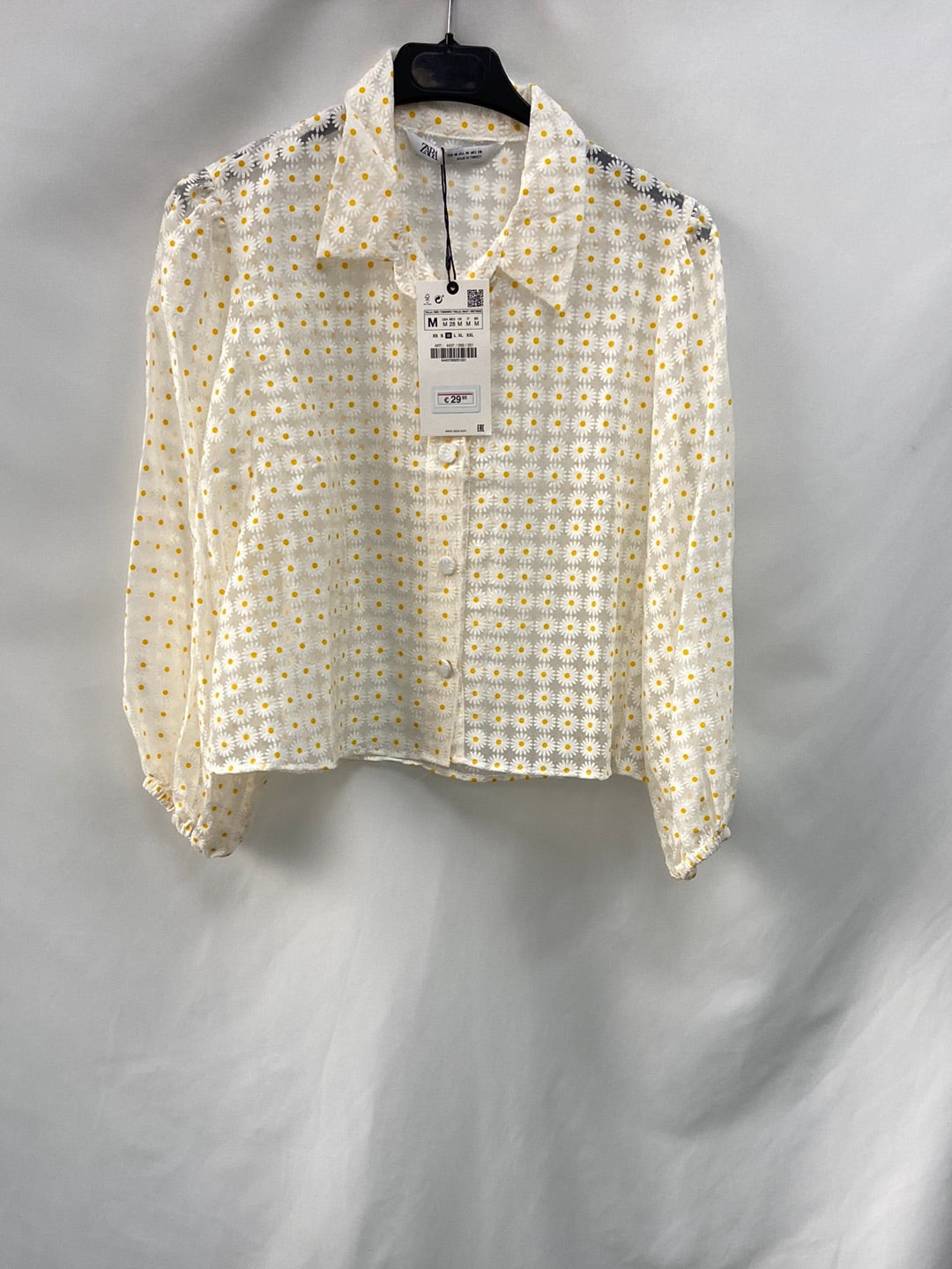 ZARA.Blusa margaritas T.M