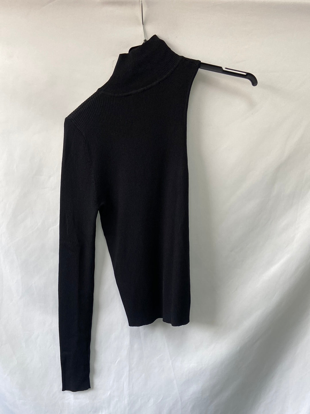 Asymmetric ribbed knit top TM - Main Image