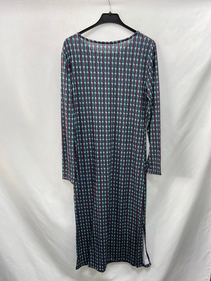 OTRAS. Vestido midi estampadoT.m