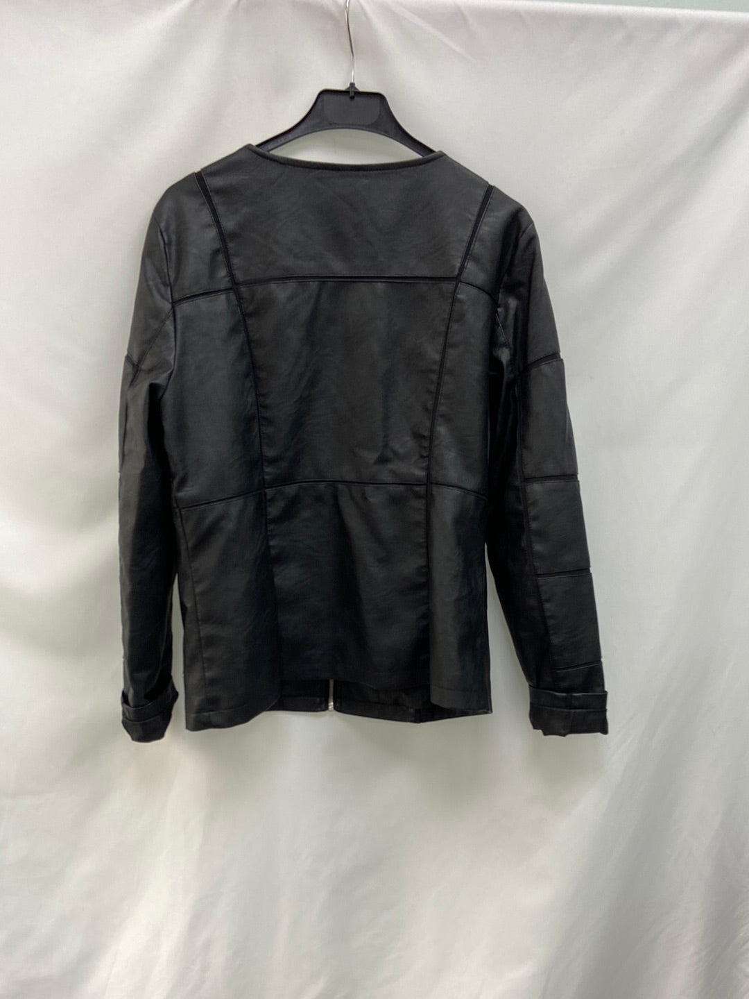 OTHERS. Black leatherette jacket TS/M