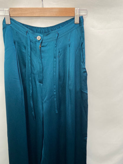 TCN.Blue satin palazzos T.36