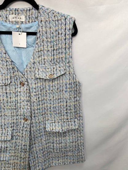 AMEÉ.Chaleco tweed oversized T.s