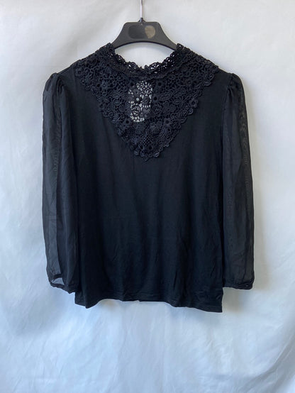 H&amp;M.top black textures TM