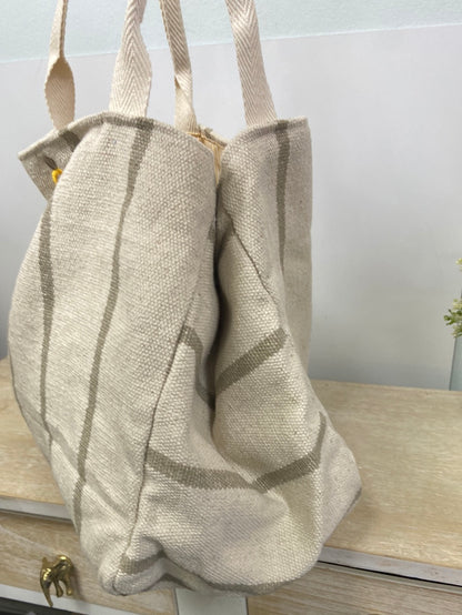 OTRAS.Bolso tela beige