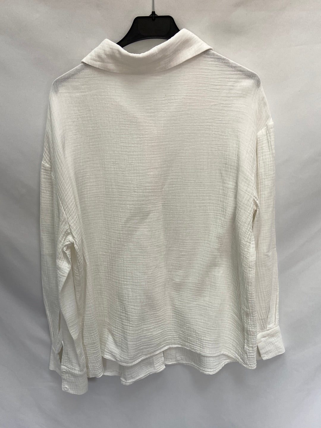 OTRAS.Camisa blanca textura TU(M) oversized