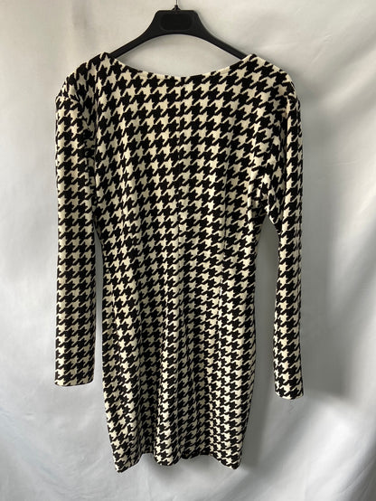 OTRAS.Vestido corto pata de gallo TU(m)