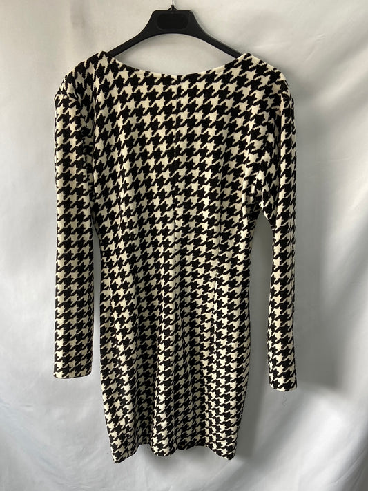 OTRAS.Vestido corto pata de gallo TU(m)