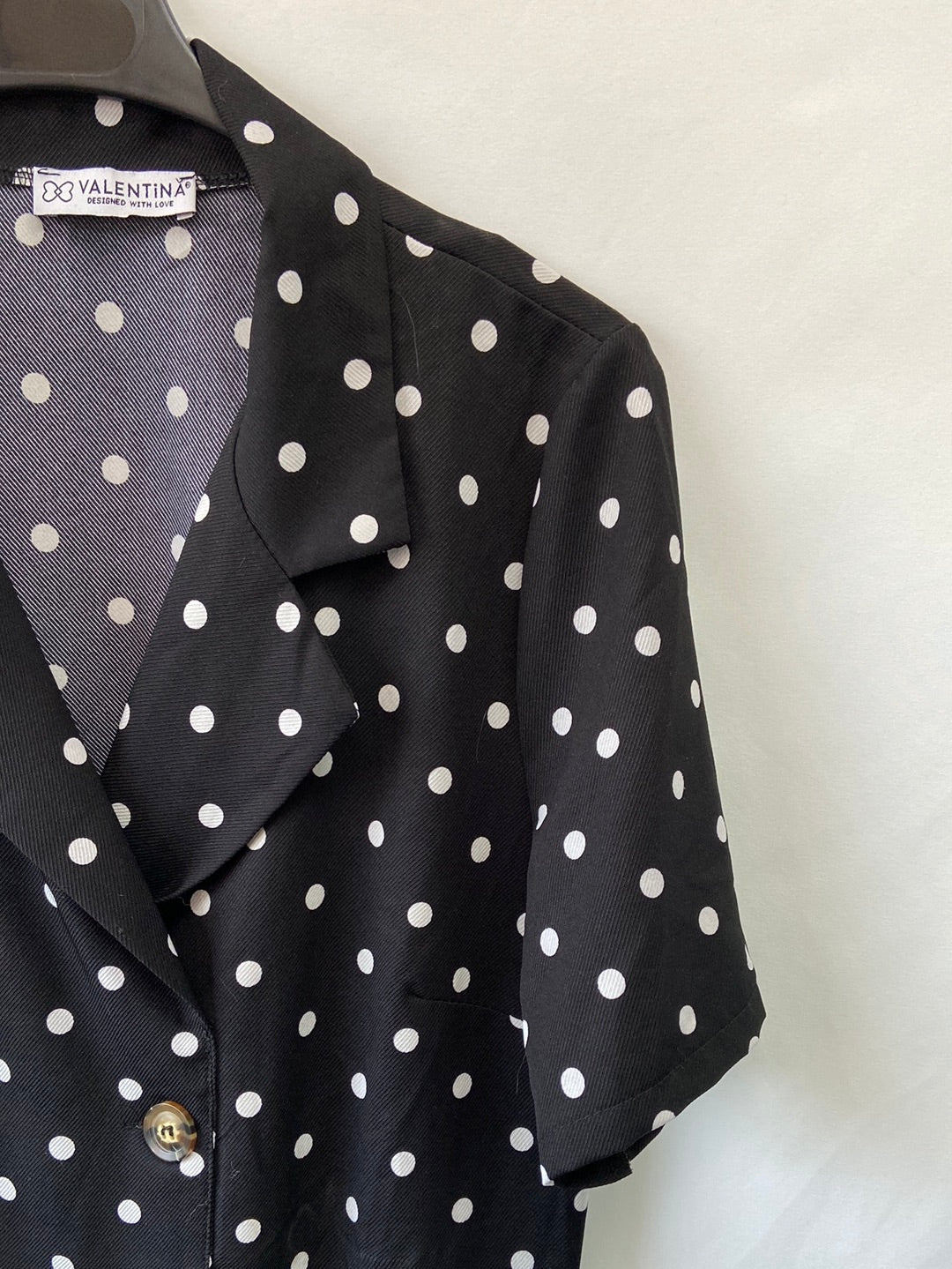 VALENTINA.Vestido corto lunares T.XL