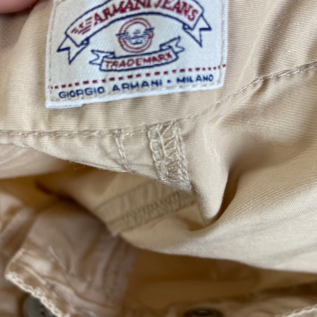 ARMANI JEANS. Falda larga beige T.42(38)