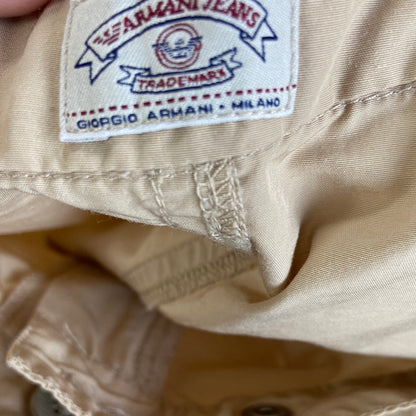 ARMANI JEANS. Falda larga beige T.42(38)