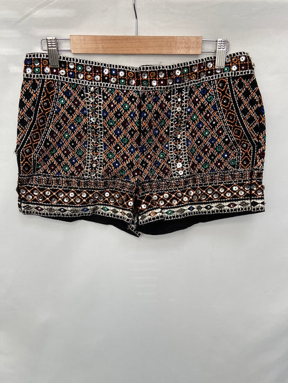 ZARA.Shorts pedrería T.m(42)
