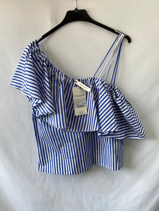 UTERQÜE. Top rayas asimétrico T.S