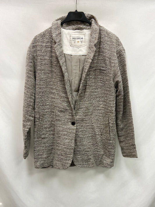 PULL&BEAR.Blazer jaspeada beige T.S