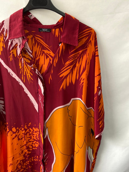 PARFOIS.Vestido camisero TU oversized