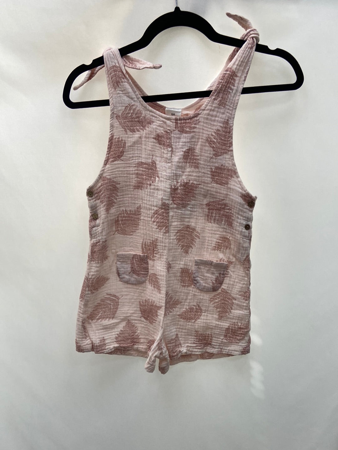 DOÑA CARMEN.Mono Rosa muselina T.8 años