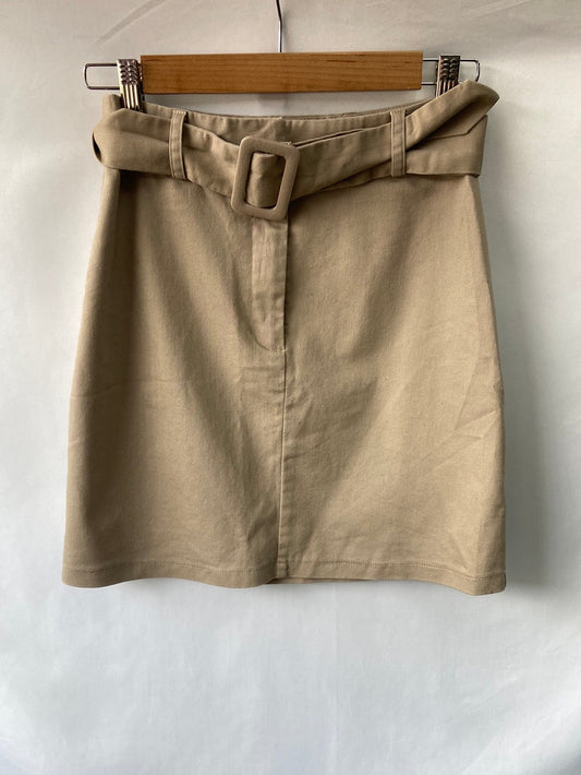 JUST FAB. Beige short skirt S.XS