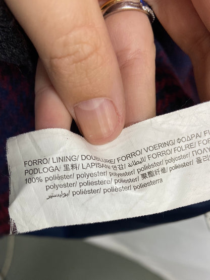 PULL&amp;BEAR. Checked cloth coat Tm