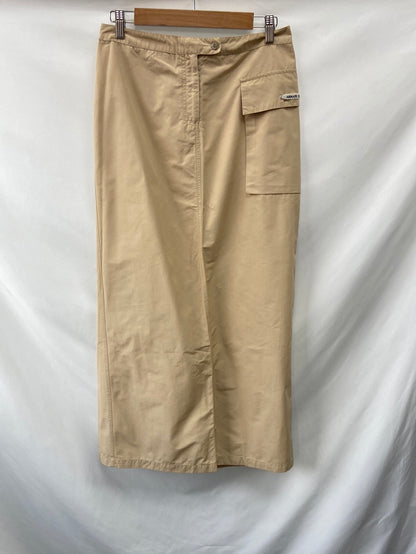 ARMANI JEANS. Falda larga beige T.42(38)