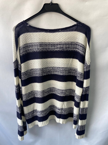 DOUBLE AGENT.Jersey entretiempo rayas T.m