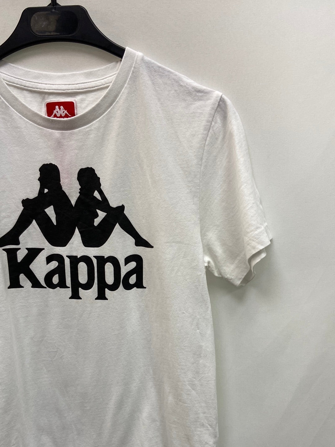 KAPPA.Camiseta blanca logo T.XS