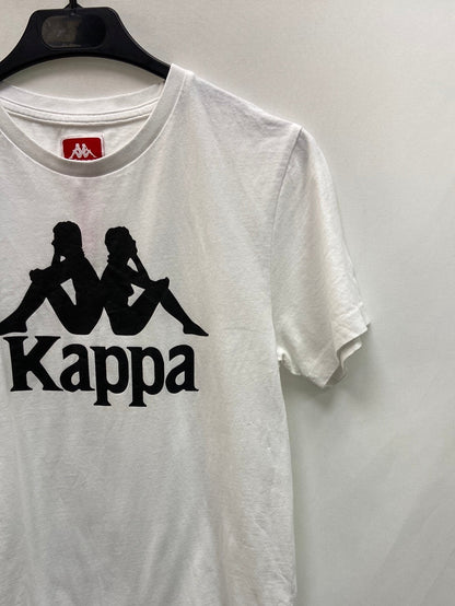 KAPPA.Camiseta blanca logo T.XS