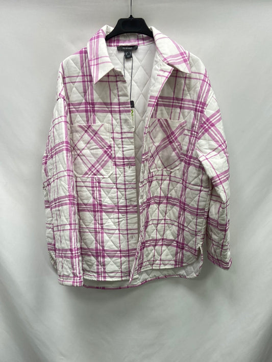 PRIMARK. Cazadora blanca cuadros  T.40