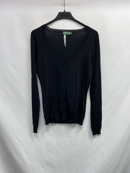 INTROPY. Ts black basic cardigan