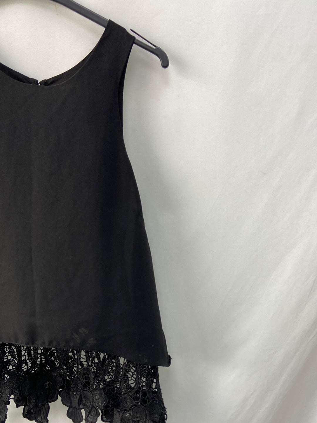 OTHER. Black double textured Ts top
