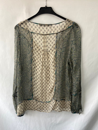 ZARA. Amoebas blouse TL