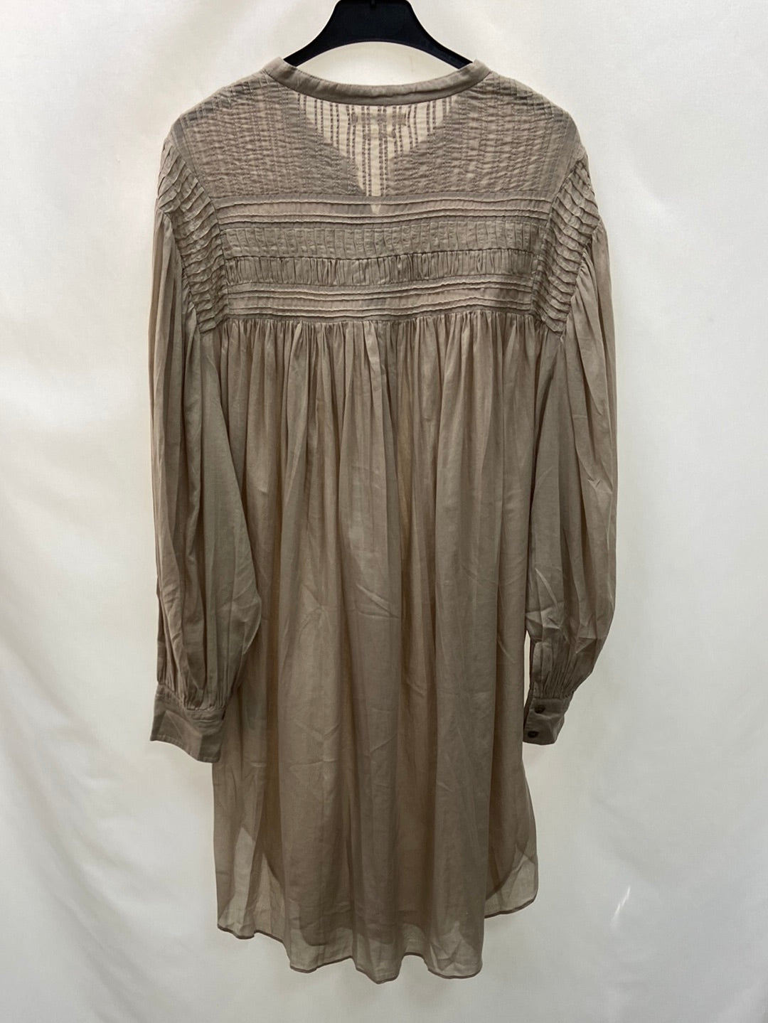 ISABEL MARANT ETOLIE. Beige button-down overshirt, size 36