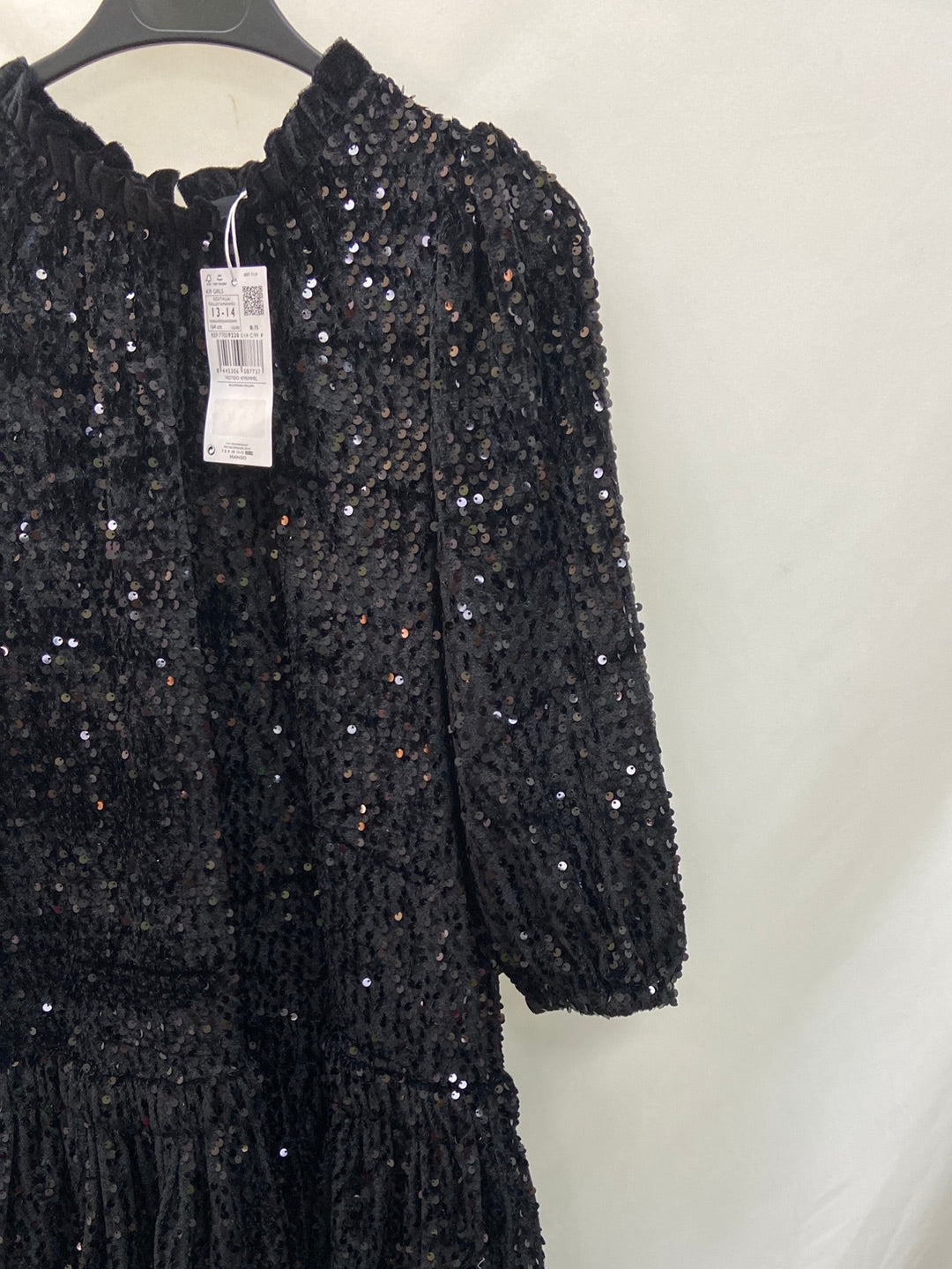 Market.MANGO.Vestido lentejuelas 13-14 años (s)