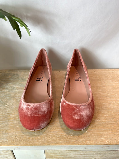 MORE 34. Pink velvet ballerinas S.39