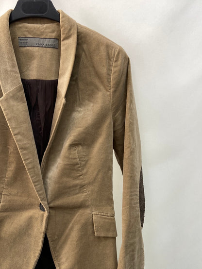 ZARA.Blazer beige textura T.M