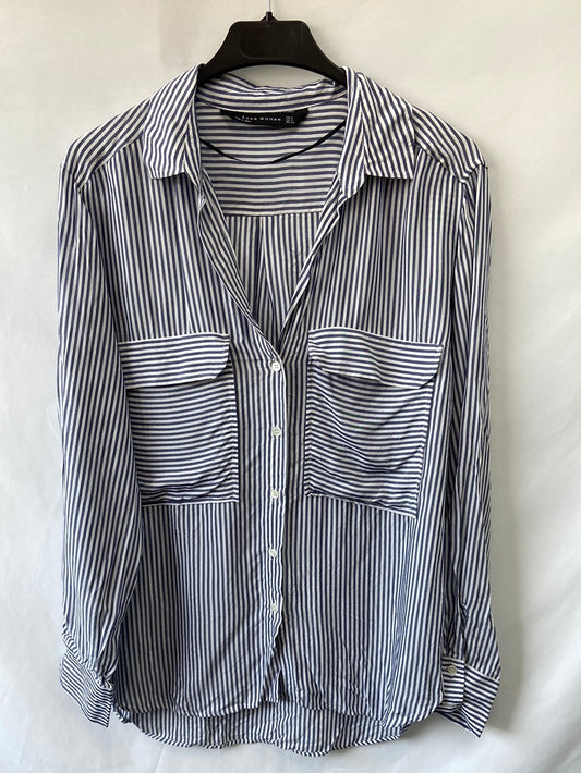 ZARA. Flowy striped Ts shirt