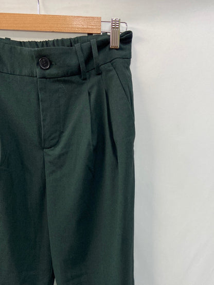 ZARA.Pantalones pinza verdes T.xs