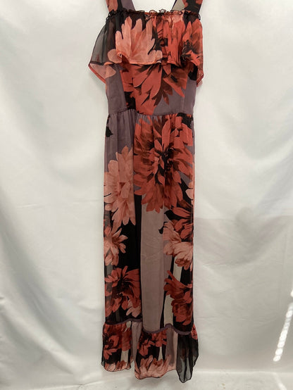 TERIA YABAR. Vestido tirantes flores