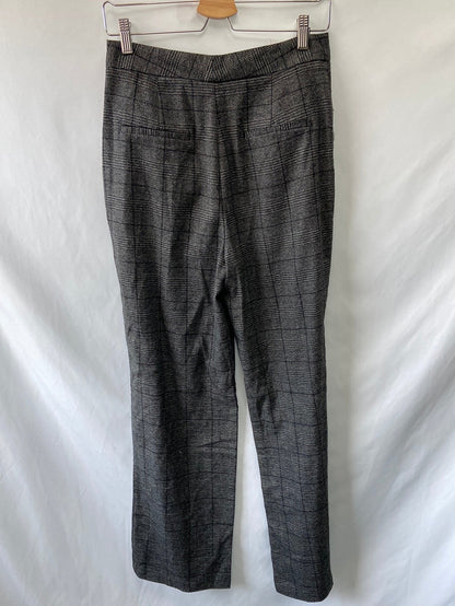 ZARA. Pantalón recto cuadros T.m