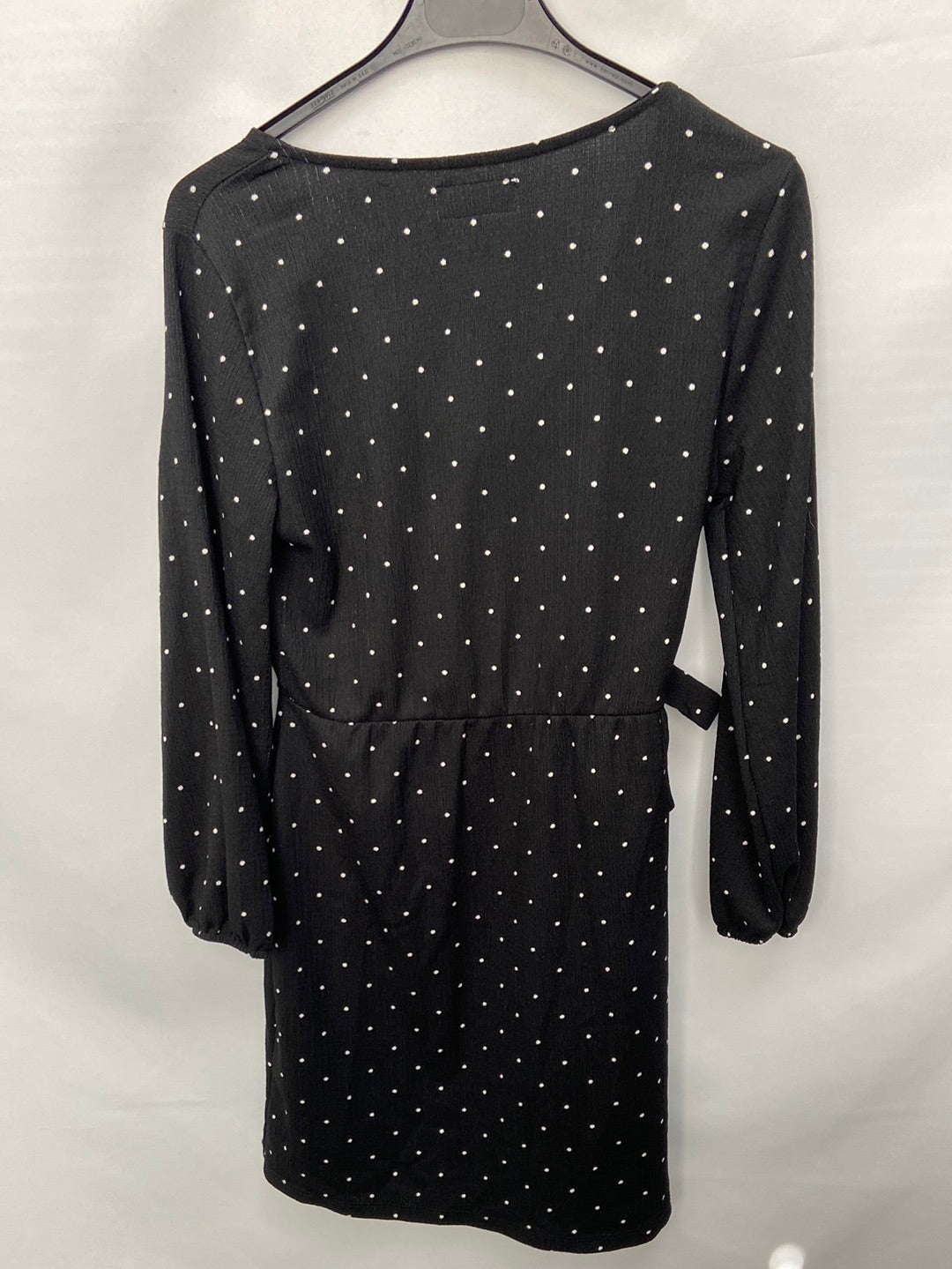 LEFTIES.Vestido negro cruzado T.s