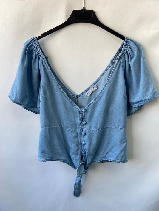LOAVIES.Top denim botones T.XS