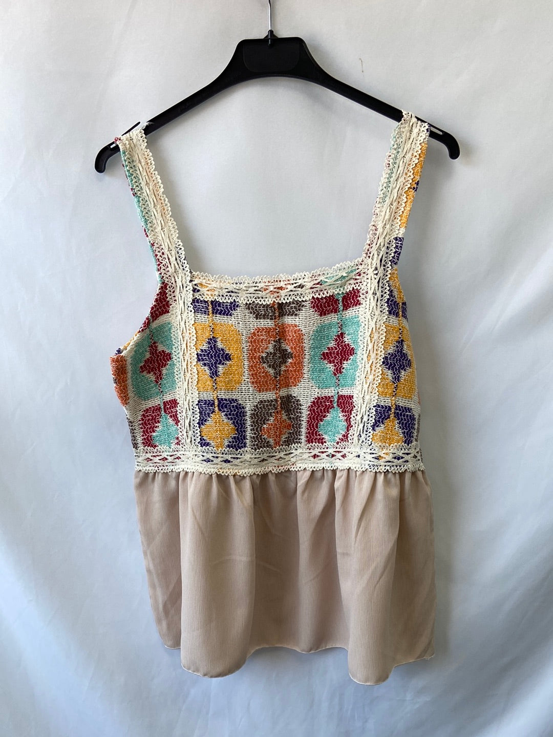 OTHERS.Double textured top TU(s/m)