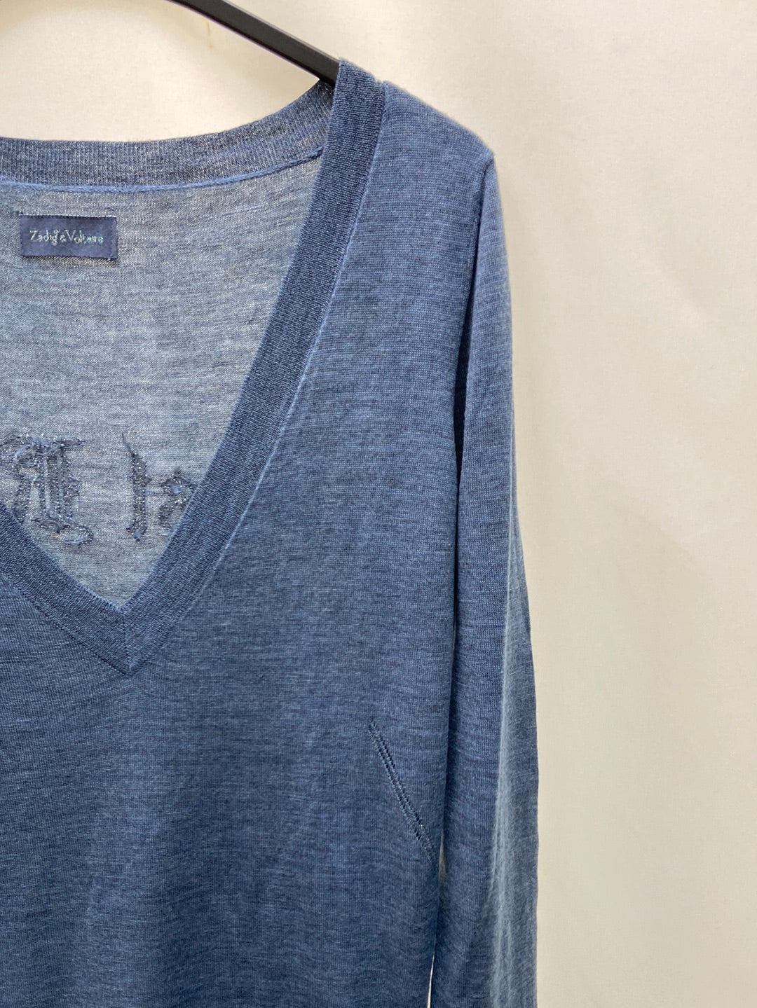 ZADIG&VOLTAIRE. Vestido azul de punto T.m
